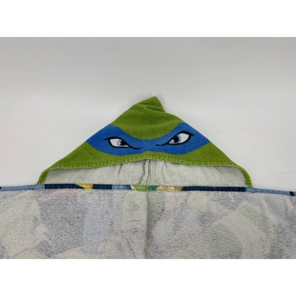 Nickelodeon TMNT Hooded Towel Wrap Team Turtles Boys Blue Green Beach Bath 2015